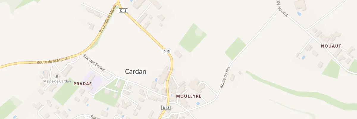 Plan du 40 Mouleyre à Cardan