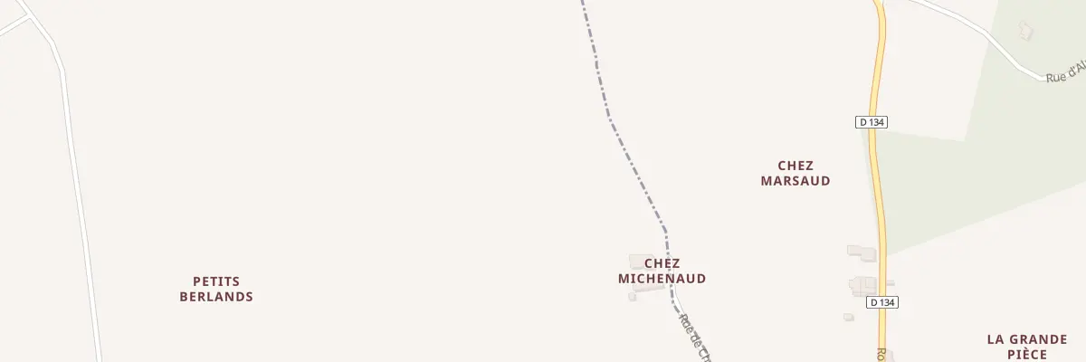 Plan du 5038 Rue De Chez Michenaud à Sousmoulins
