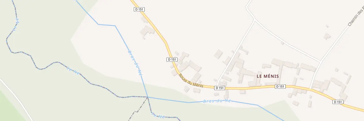 Plan du 32 Rte du Ménis à Saint-Fort-sur-le-Né