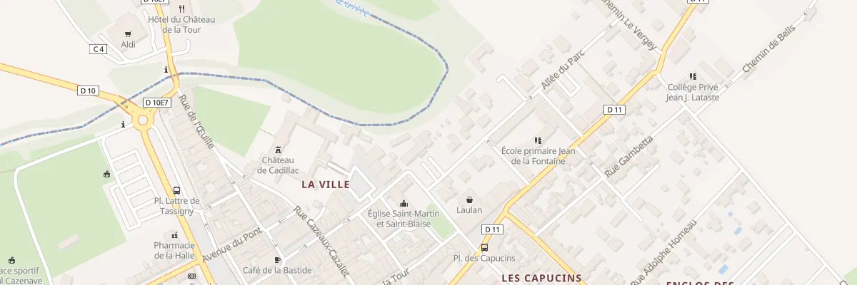 Plan du 1 Av du Parc à Cadillac-sur-Garonne