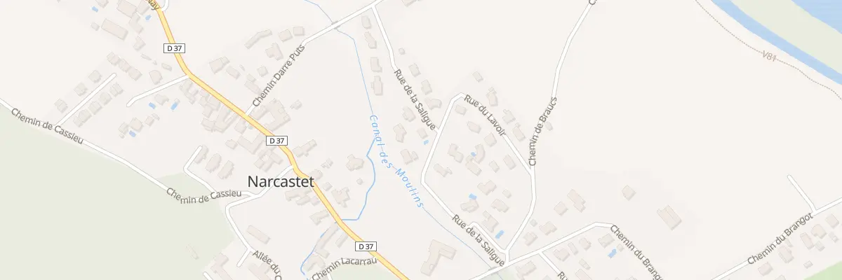 Plan du 5 Rue de la Saligue à Narcastet