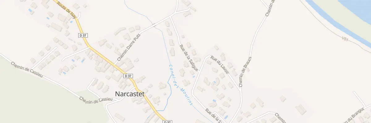 Plan du 7 Rue de la Saligue à Narcastet