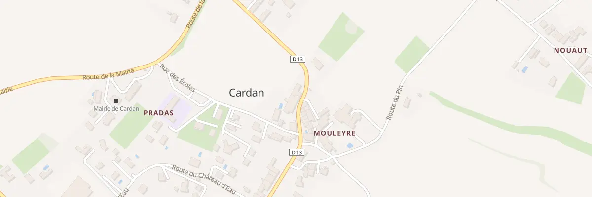 Plan du 27B Mouleyre à Cardan
