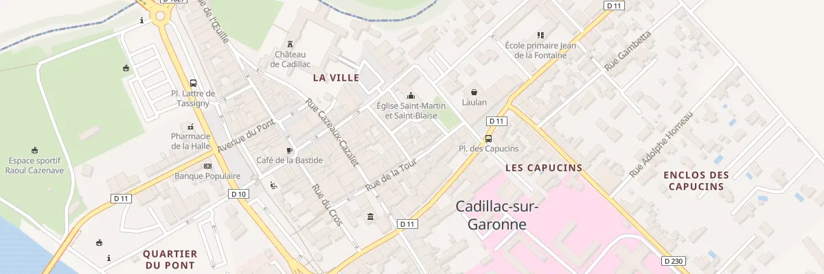 Plan du 11 Rue Sarrazine à Cadillac-sur-Garonne