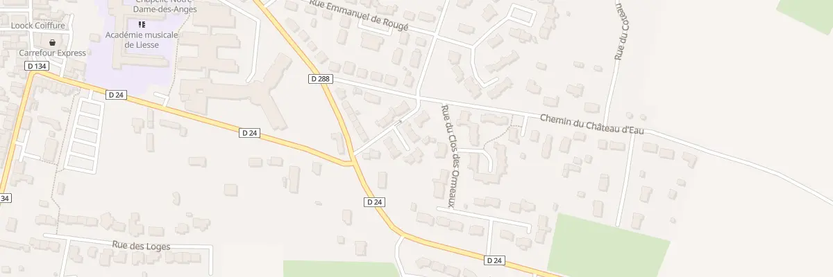 Plan du 1 Pl des Coutures à Précigné