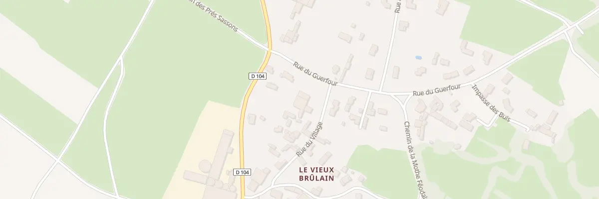 Plan du 12 Rue du Guerfour à Brûlain