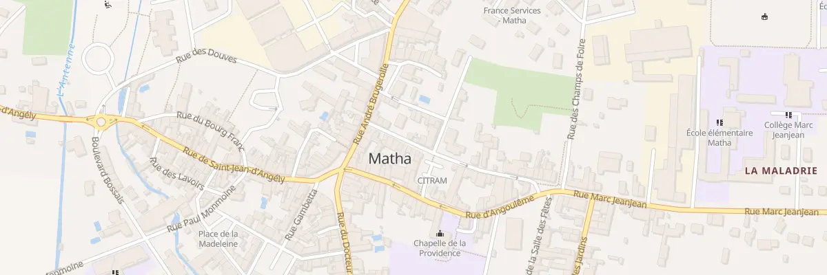 Plan du 15 Rue de la Gendarmerie à Matha