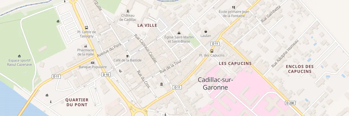 Plan du 16 Rue Sarrazine à Cadillac-sur-Garonne