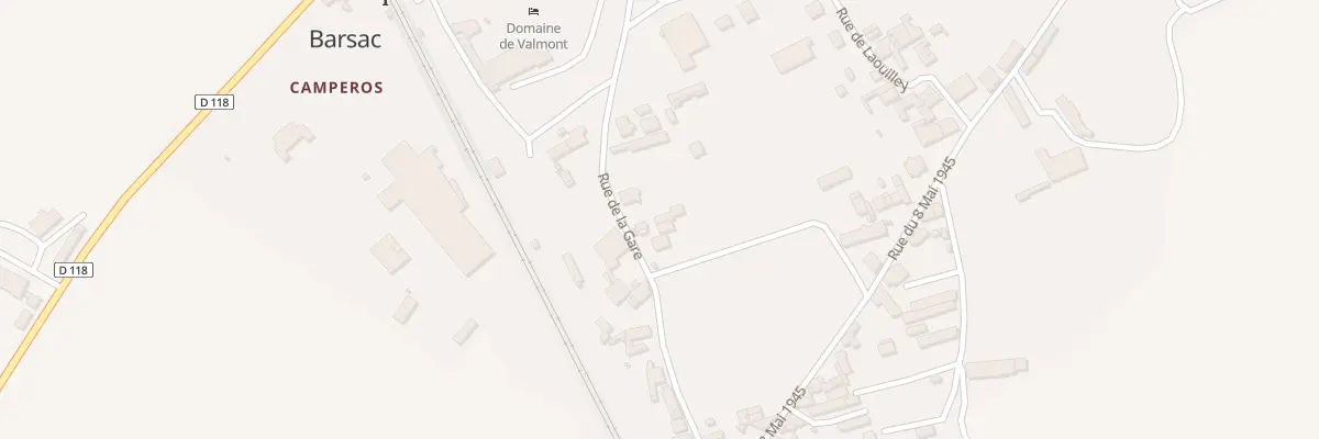 Plan du 10 Rue de la Gare à Barsac