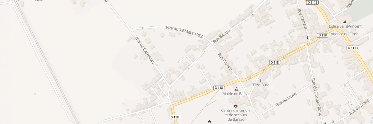 Plan du 34 Rue Barrau à Barsac