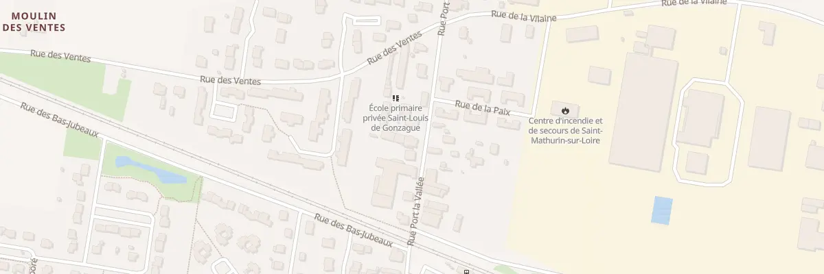 Plan du 33 Rue du Port La Vallée à Loire-Authion
