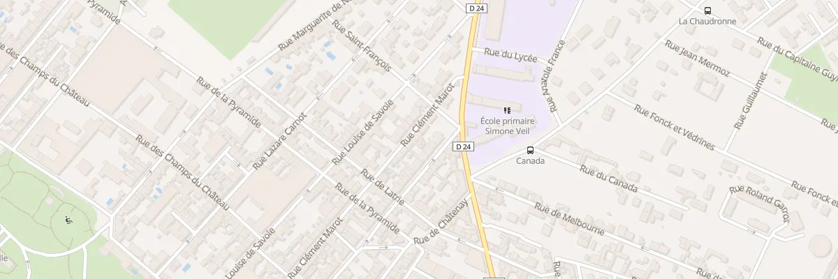 Plan du 74 Rue Clément Marot à Cognac