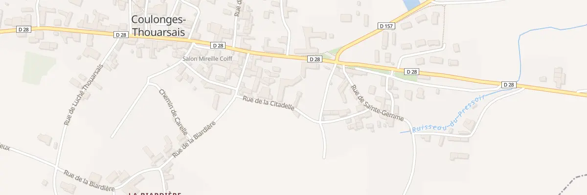 Plan du 6 Rue de la Citadelle à Coulonges-Thouarsais