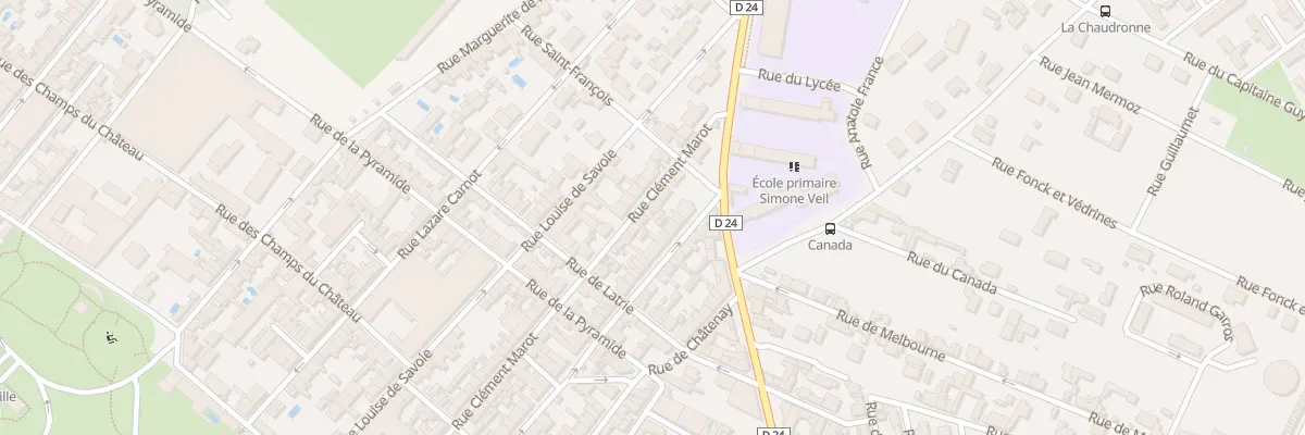 Plan du 72 Rue Clément Marot à Cognac
