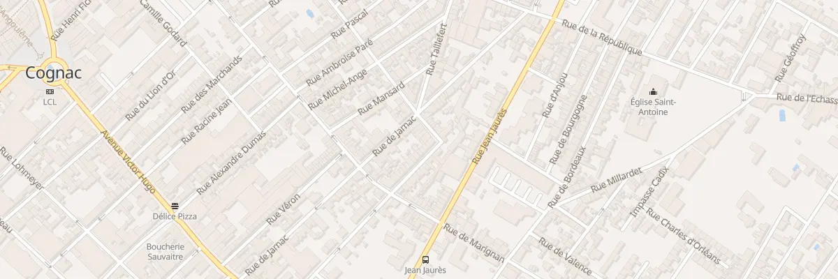 Plan du 52 Rue Chateaubriand à Cognac
