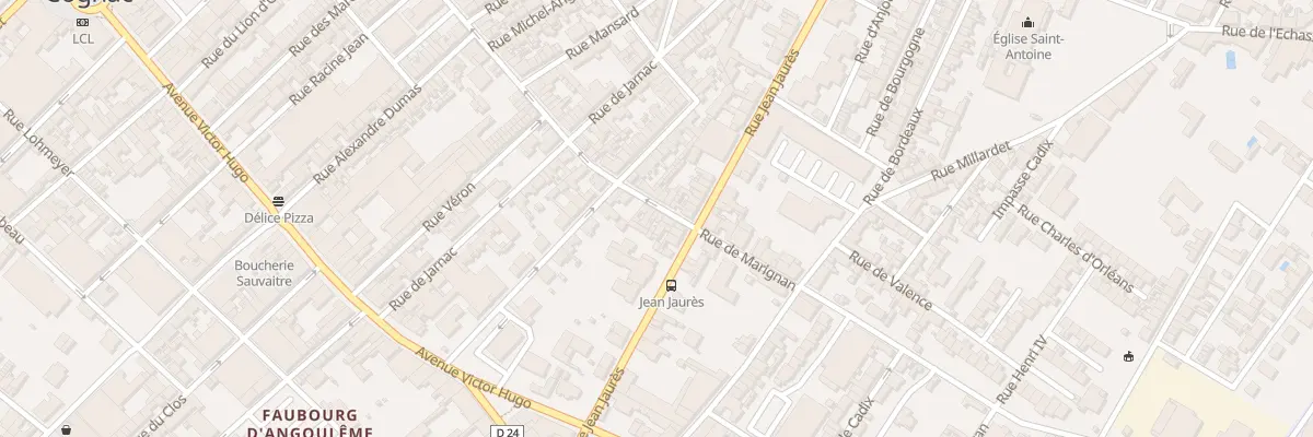 Plan du 98 Rue de Marignan à Cognac