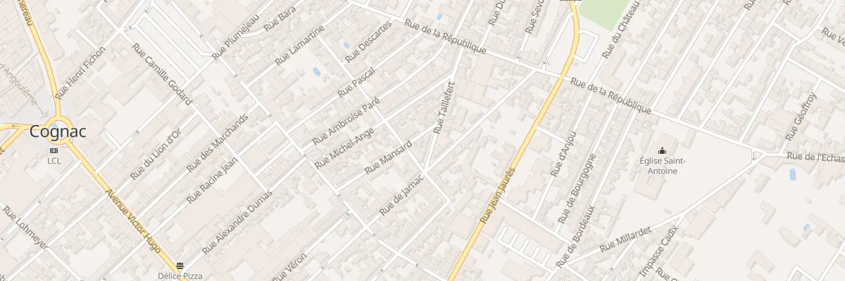 Plan du 26 Rue Mansard à Cognac