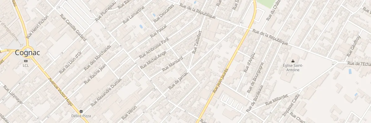 Plan du 41 Rue Chateaubriand à Cognac