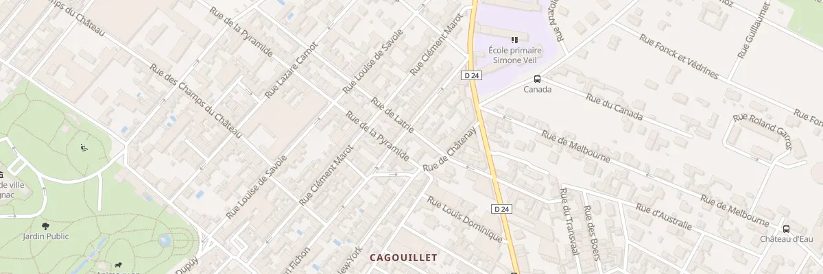 Plan du 58 Rue de l’Atrie à Cognac