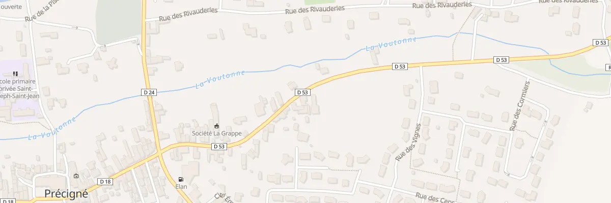 Plan du 34 Rue de la Percevaudiere à Précigné