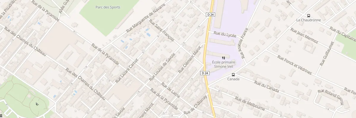 Plan du 71 Rue Clément Marot à Cognac