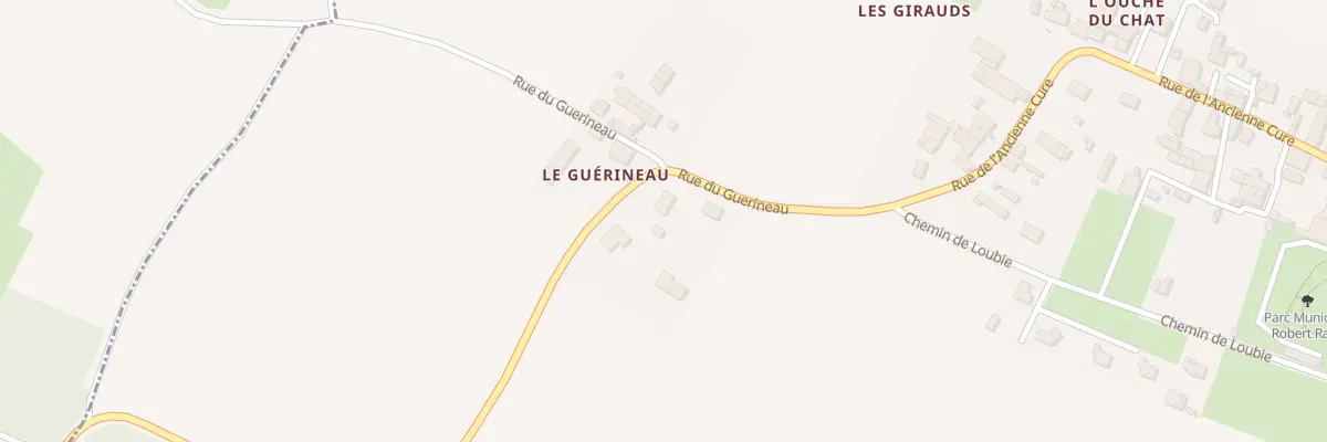 Plan du 7 Rue du Guerineau à Thors