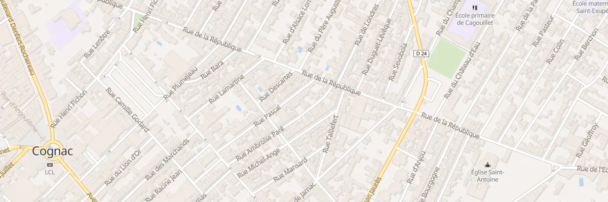 Plan du 48 Rue Pascal à Cognac