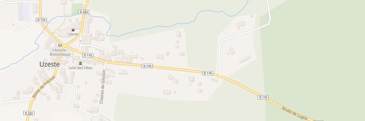 Plan du 17 Rte de Bazas à Uzeste