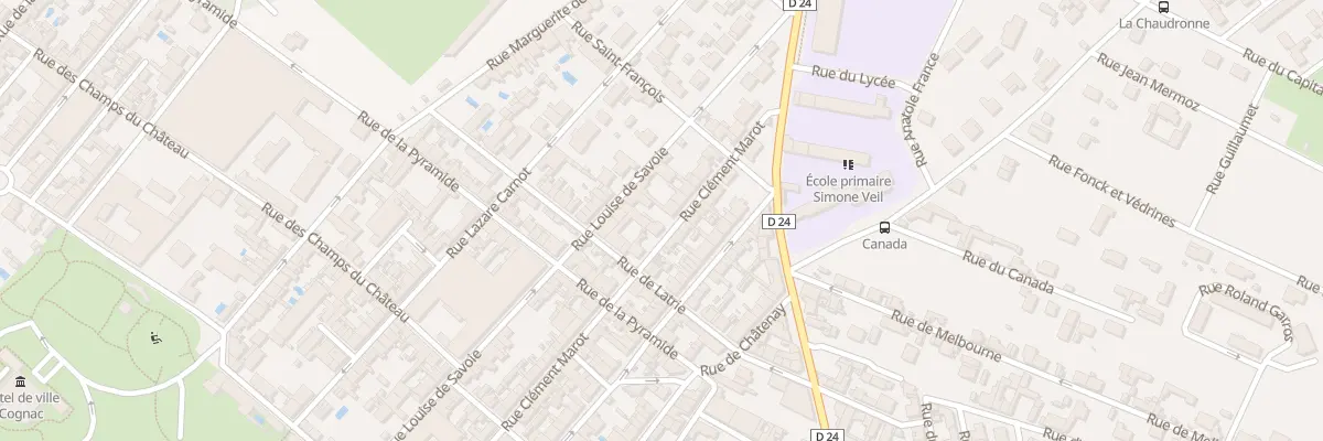 Plan du 59 Rue Clément Marot à Cognac