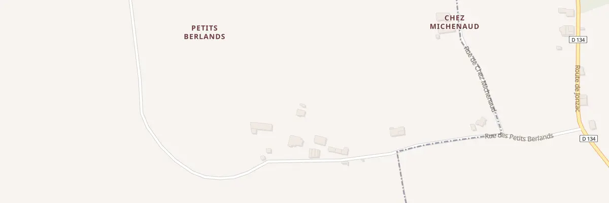 Plan du 12 Rue des Petits Berlands à Sousmoulins