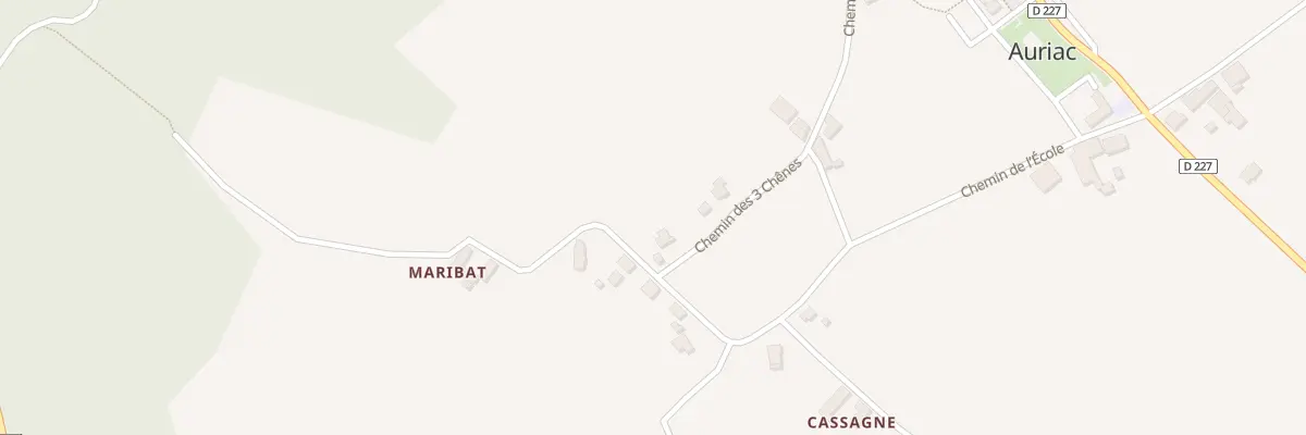 Plan du 12 Che des Trois Chenes à Auriac