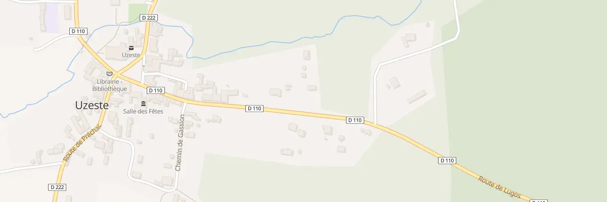 Plan du 17 Rte de Bazas à Uzeste