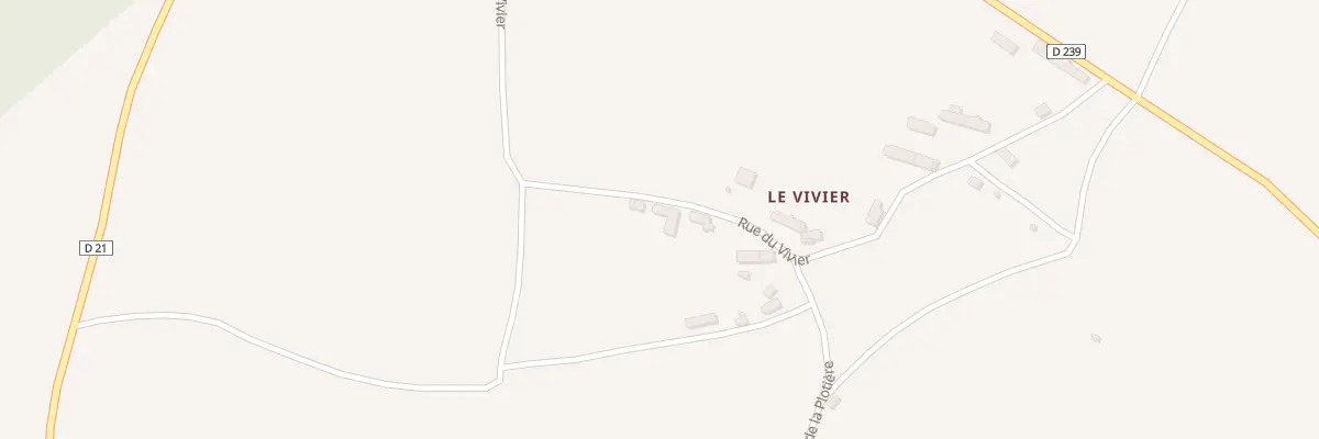 Plan du 55 Le Vivier Sud à Ménil-Hermei