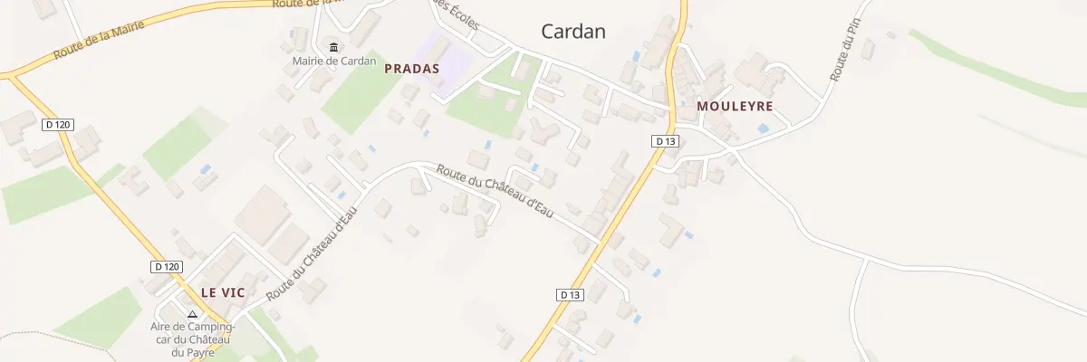 Plan du 1T Mouleyre à Cardan