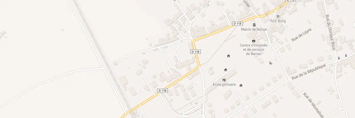 Plan du 10 Av du General de Gaulle à Barsac