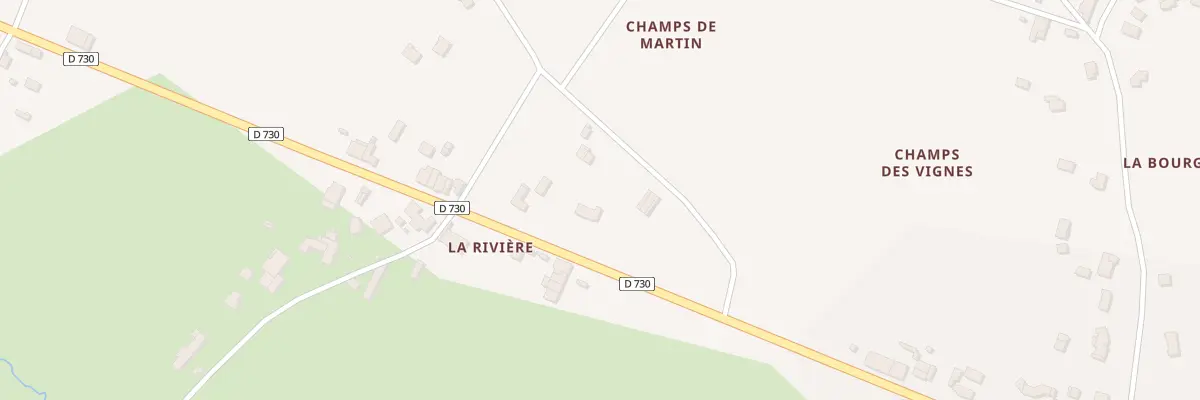 Plan du 21 D 730 La Riviere à Chepniers