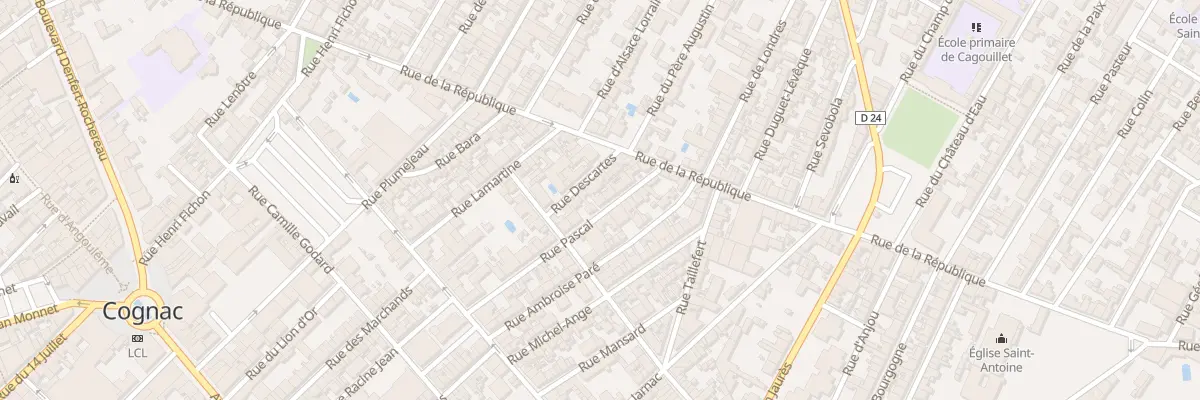 Plan du 31 Rue Pascal à Cognac