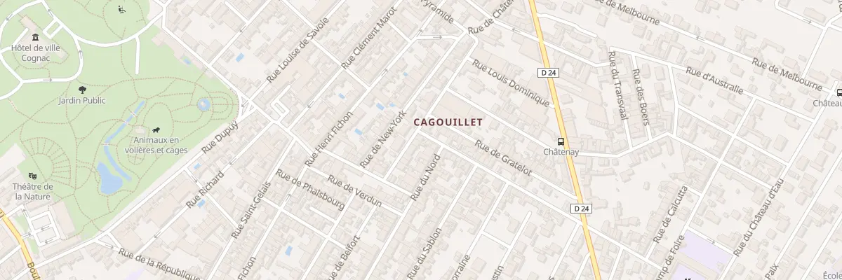 Plan du 16 Rue de Boston à Cognac