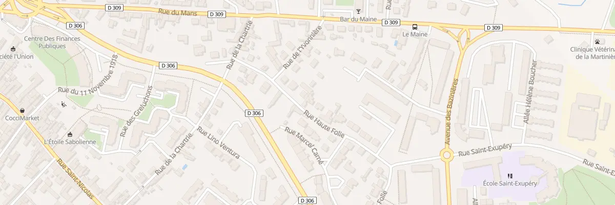Plan du 65 Rue Haute Folie à Sablé-sur-Sarthe