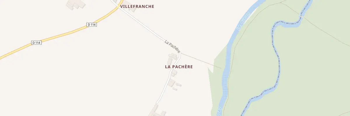 Plan du 1 La Pachere à Barsac