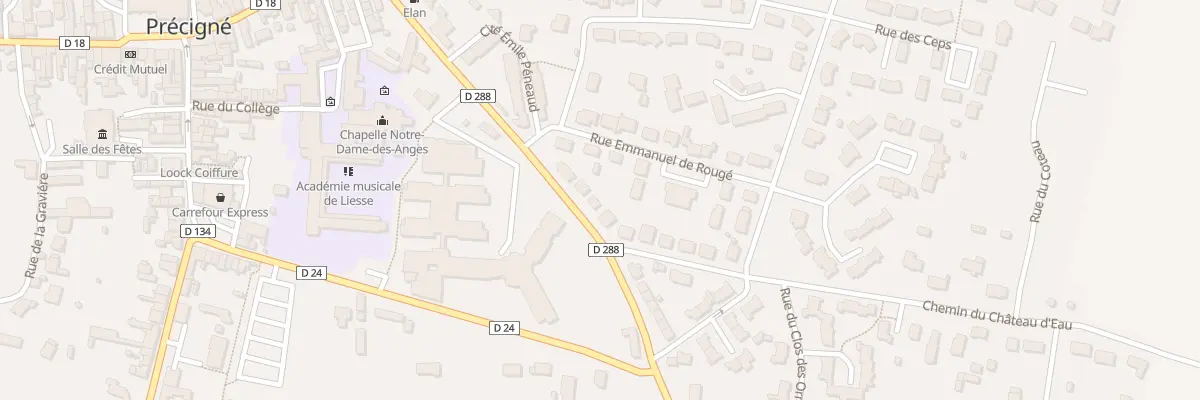 Plan du 37 Rue Emile Peneaud à Précigné