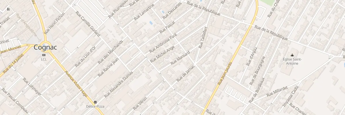 Plan du 21 Rue Mansard à Cognac