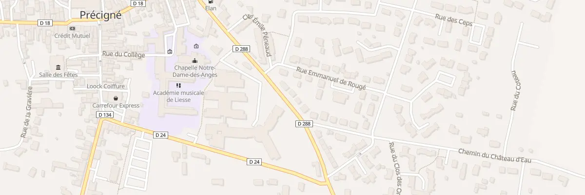 Plan du 35 Rue Emile Peneaud à Précigné