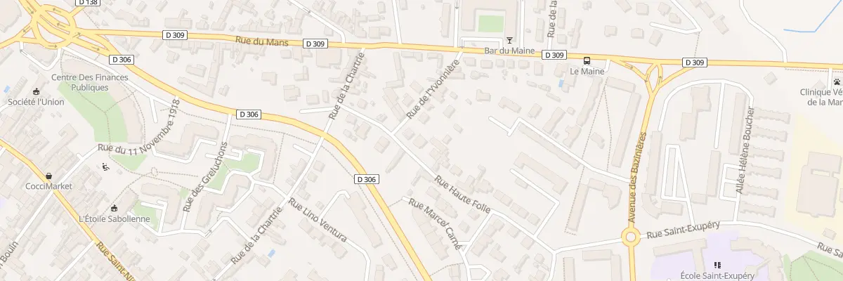 Plan du 69 Rue Haute Folie à Sablé-sur-Sarthe