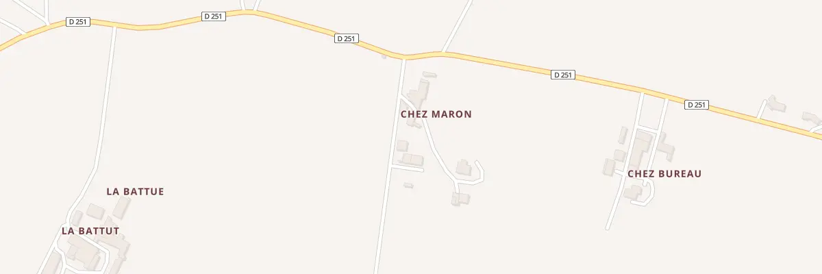 Plan du 11 Chez Maron à Arthenac