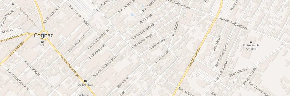 Plan du 11 Rue Mansard à Cognac