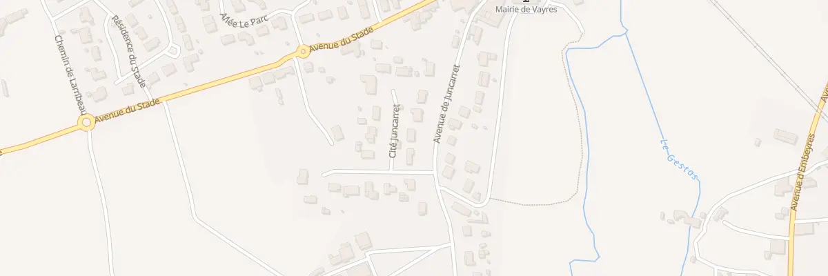 Plan du 9009 Av de Juncarret à Vayres
