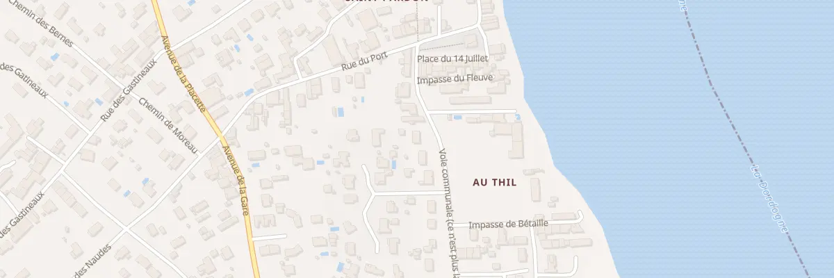 Plan du 10 Av du Thil à Vayres