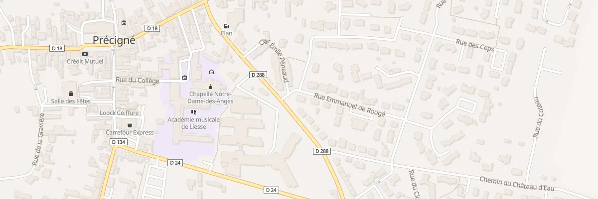 Plan du 31 Rue Emile Peneaud à Précigné