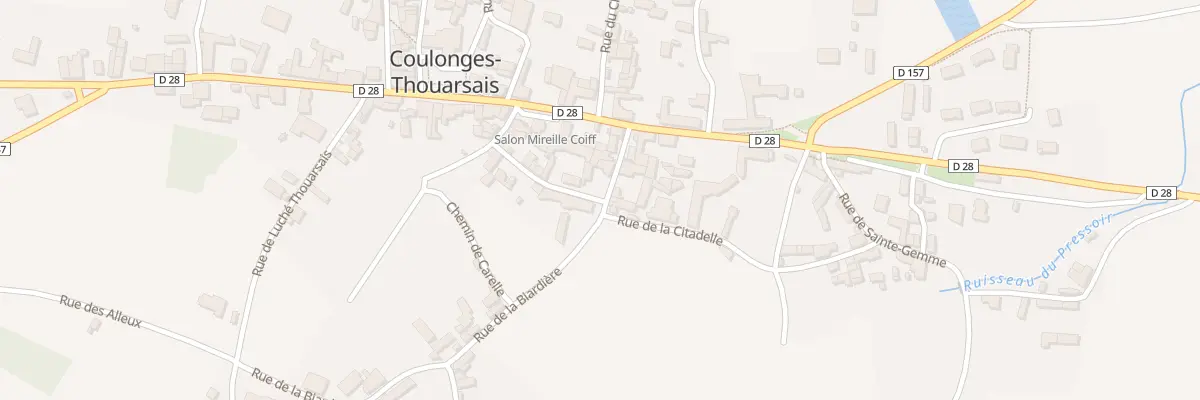 Plan du 6 Rue de la Biardiere à Coulonges-Thouarsais